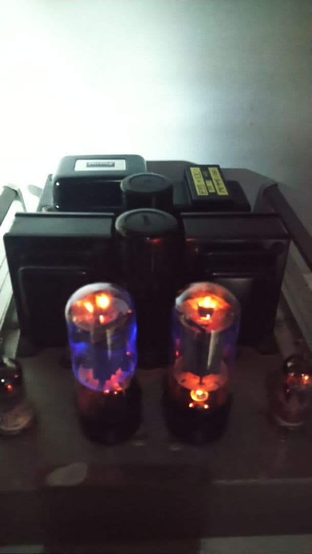 真空管アンプ 6L6シングルSRPPステレオ個人製作 作例紹介】オートパワーオン/オフ機能付き6L6シングル パワードサブ