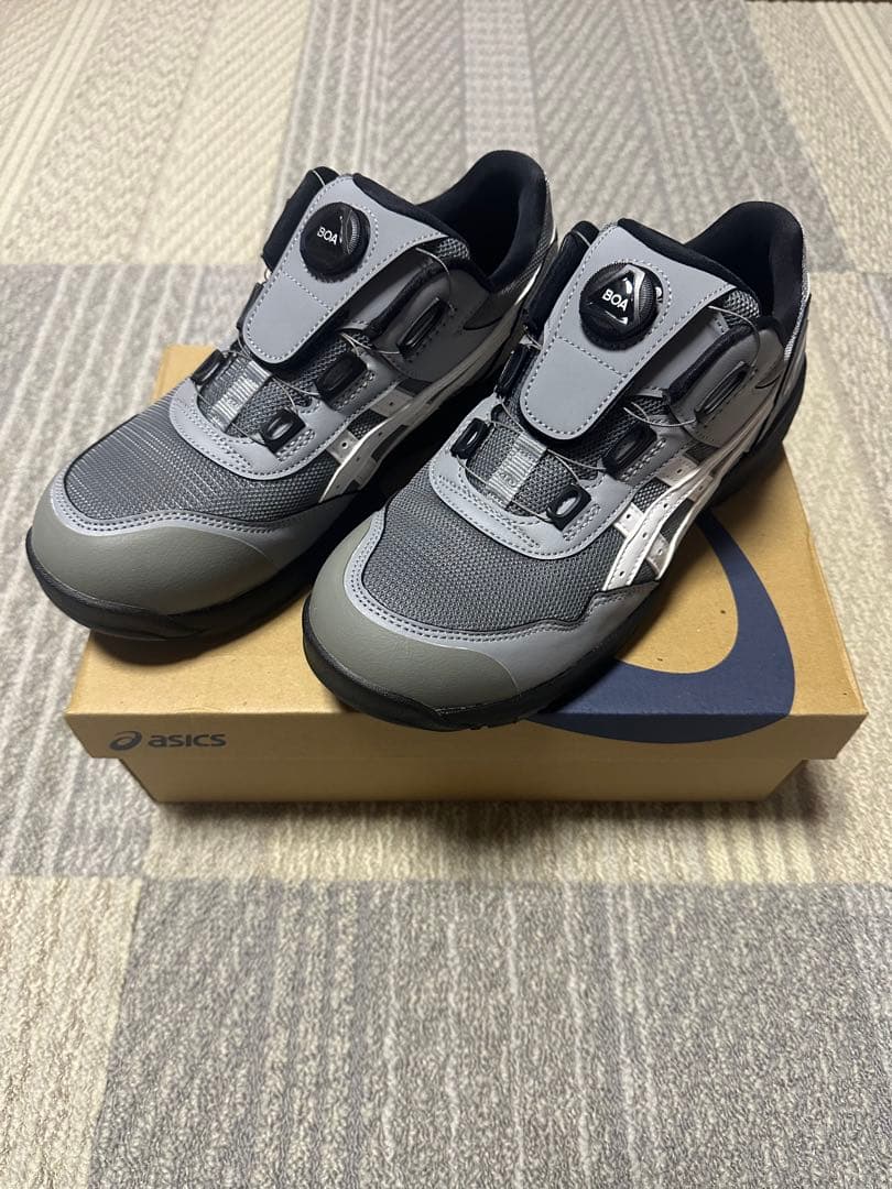 ASICS BOAシステム安全靴 グレー
