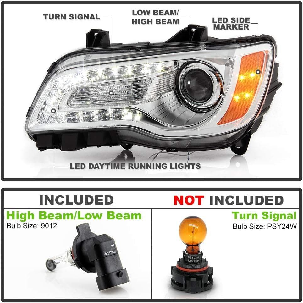 新品☆2011-2014年式 クライスラー300 ヘッドランプ ペア - メルカリ