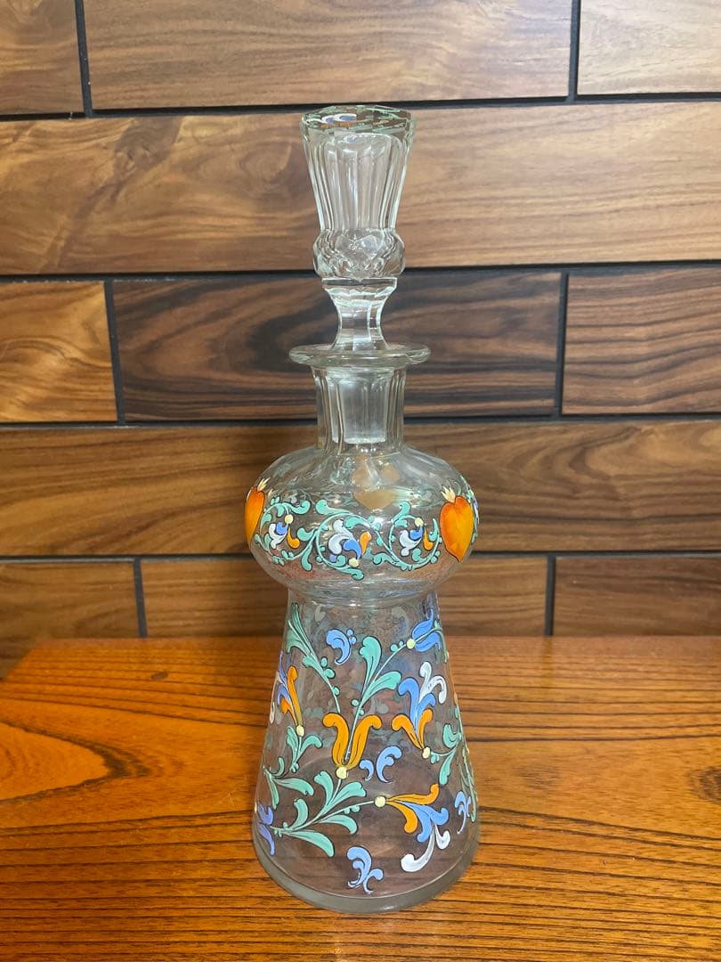 雨宮喜能登　窯彩硝子　デカンタ　クリスタルガラス 905abd435f334f5c1b6903413bdfd5