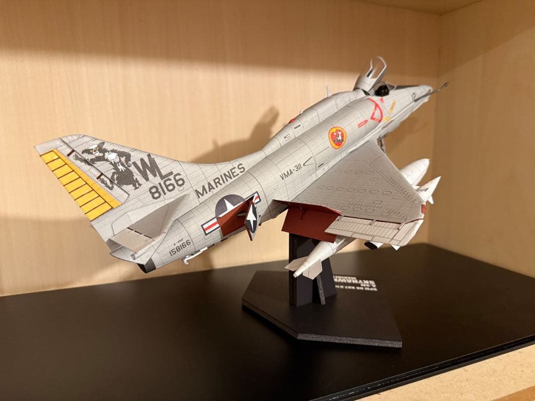 ヌイダタカシの動画」製作GPM A4M SKYHAWK ペーパークラフト完成品