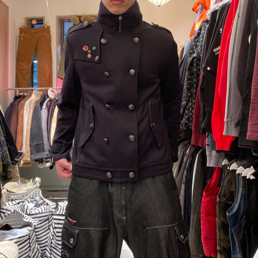 PINCPONC お兄系 y2k アーカイブ ギミック スタンドカラー Pコート PINCPONC お兄系 y2k アーカイブ ギミック スタンドカラー 短丈 - メルカリ