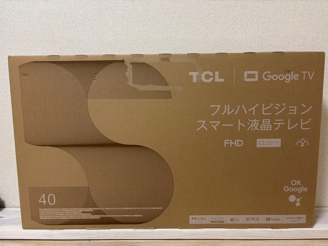 TCL 40 フルハイビジョンスマート液晶テレビ　 新品未使用 Amazon.co.jp: TCL 40型 フルハイビジョン スマートテレビ(Android TV