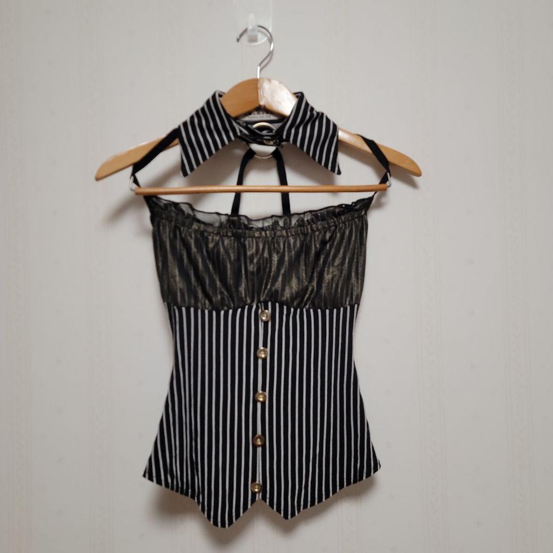 d.i.a. レア商品 襟つきストライプキャミソール