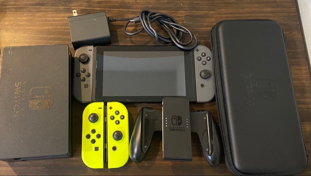 Switch本体　ジョイコン 純正】Joy-Con(L)/(R)［Switch］ (L)ネオングリーン/（R)ネオンピンク
