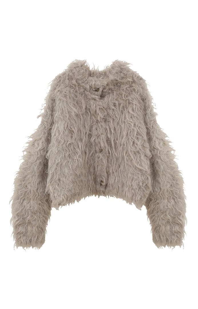 CLANE SHAGGY SHORT KNIT CARDIGAN