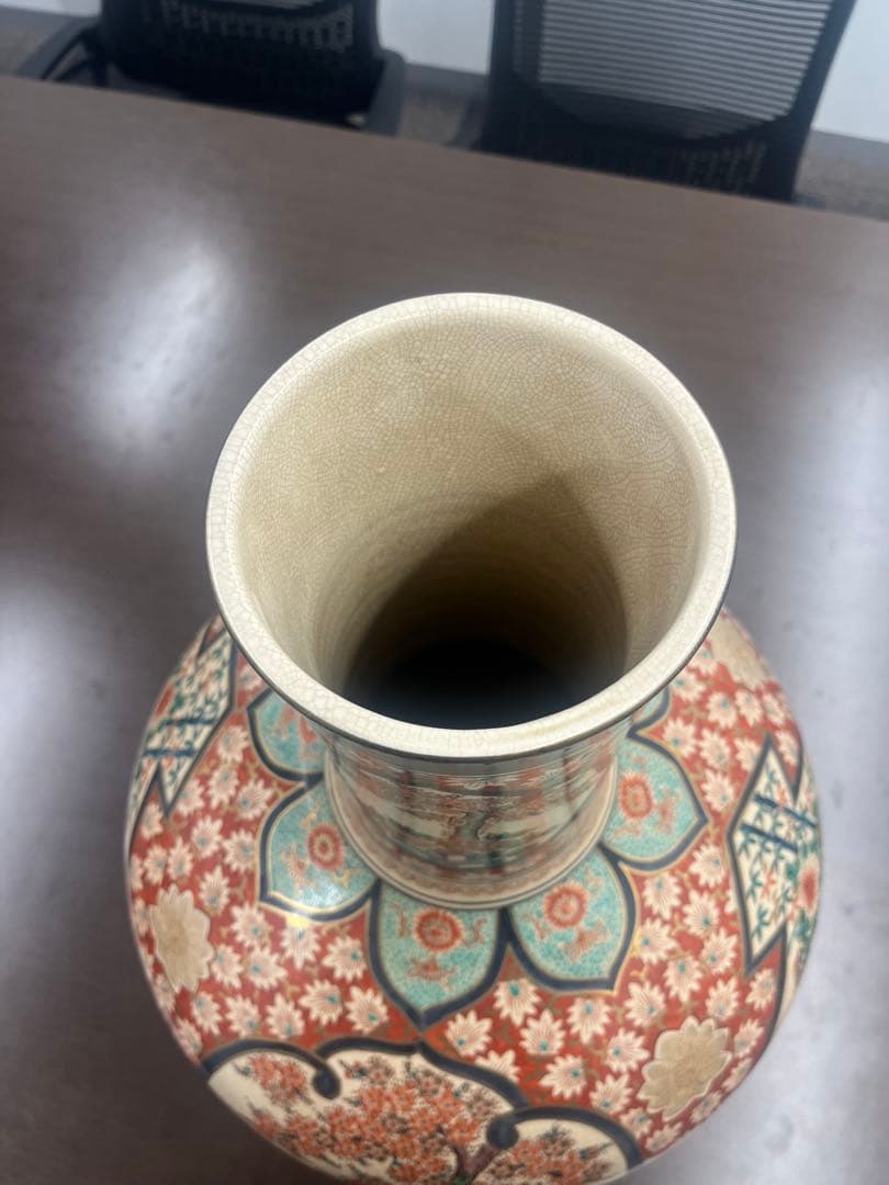 田*中様 伊満里焼 伊万里焼 陶器製 豪華絢爛 色絵 金彩 飾り壺 昭和