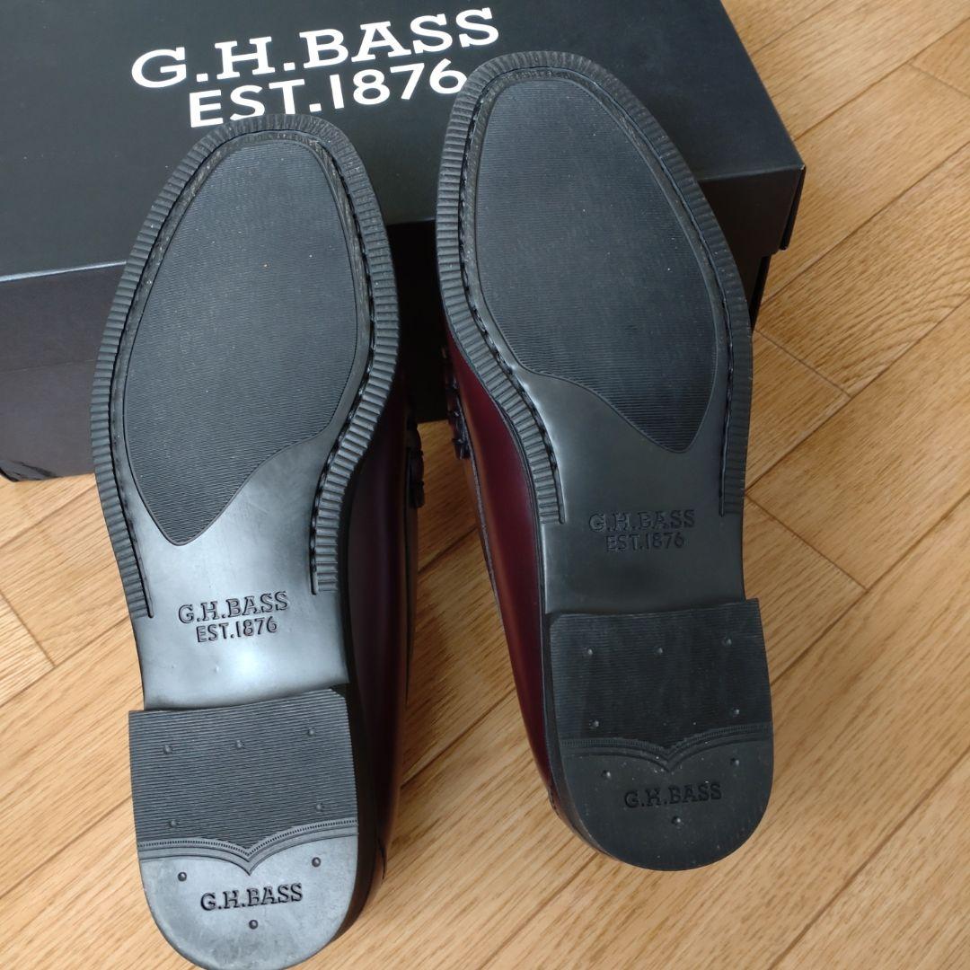 G.H.BASS ローファー LARSON US6.0(24.0) WINE