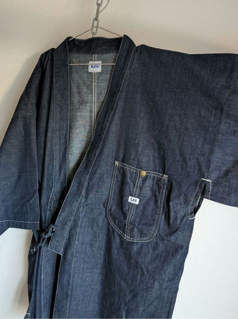 Lee　デニム　作務衣　羽織　着物　和服　シャツ　カバーオール　真紺　美品　希少 ななこ織作務衣 No.1 濃紺 | 作務衣・甚平通販 和粋庵