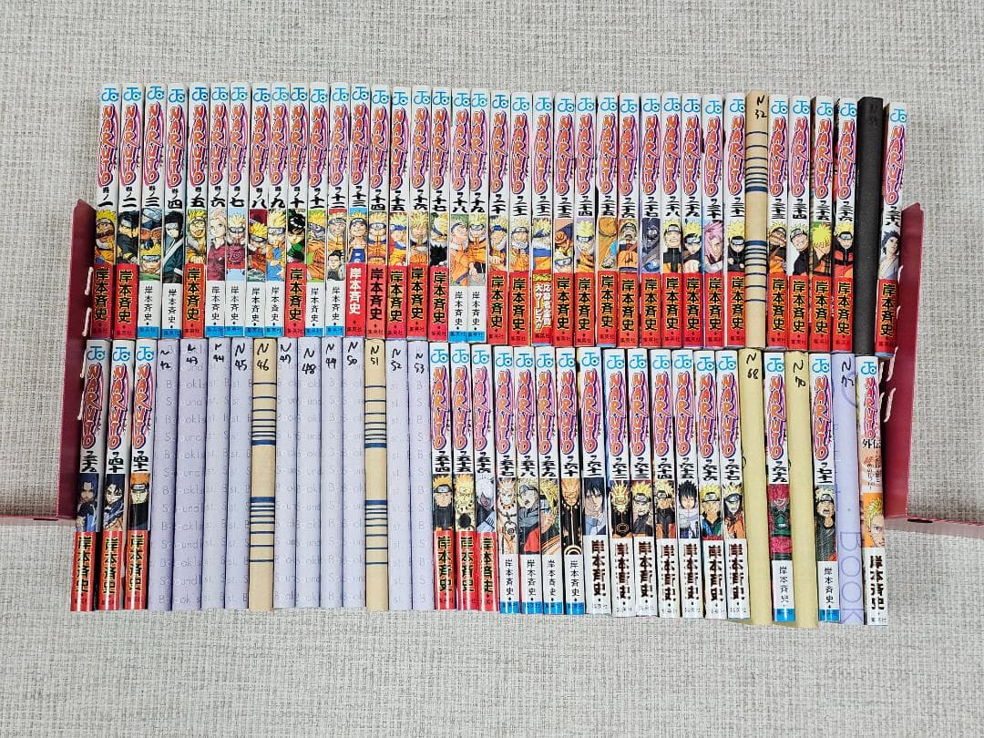 NARUTO ナルト 漫画 全巻 セット 72巻 外伝付 初版多数 帯付多数