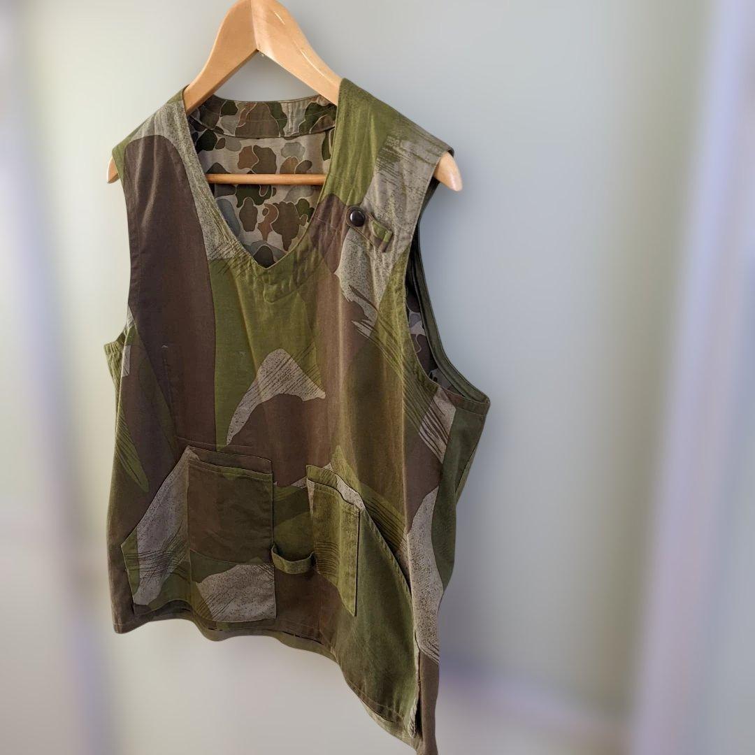 最終価格】ナイジェルケーボン《リバーシブルベスト》UK&US CAMO