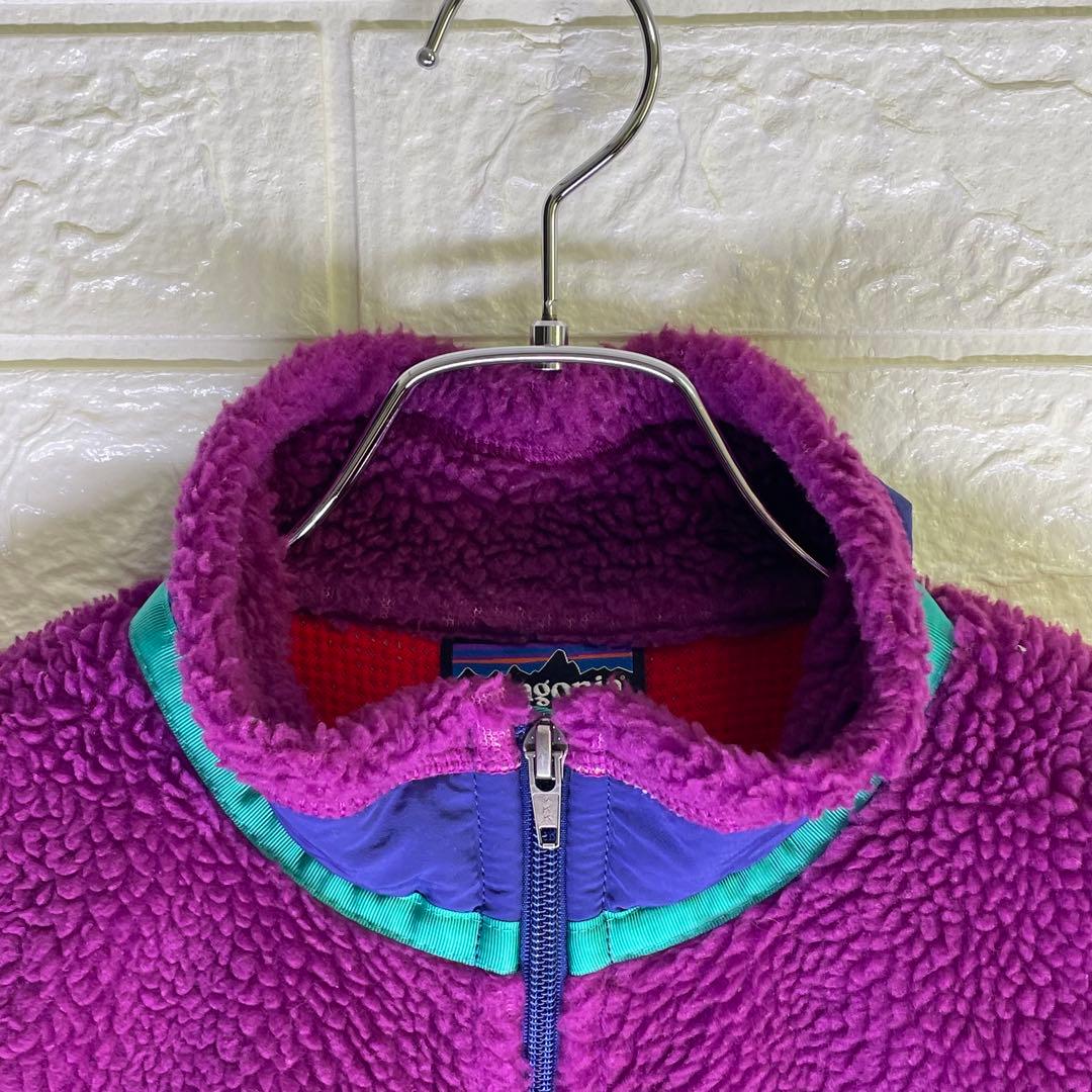 24時間以内 匿名発送】パタゴニア レトロX ボアベスト パープル M