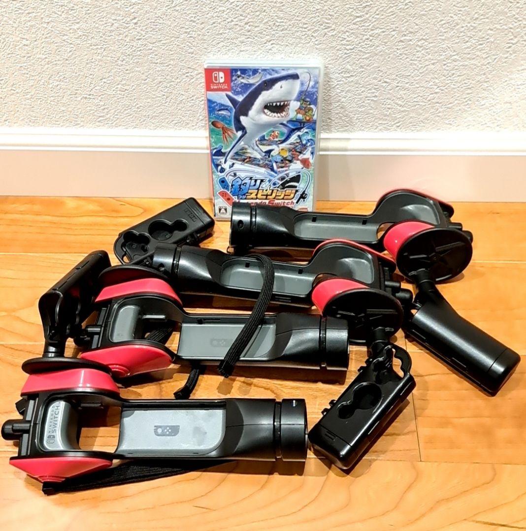 Switch　釣りスピリッツ ソフト　アタッチメント４個セット　サオコン 釣りスピリッツ 釣って遊べる水族館専用 サオコン for Nintendo Switch