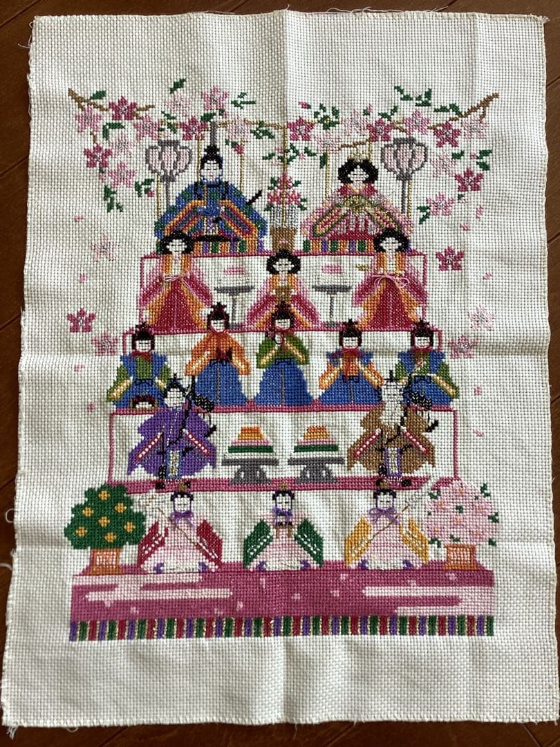 ホビーラホビーレ クロスステッチフレーム＜ひな段飾り＞ 完成品