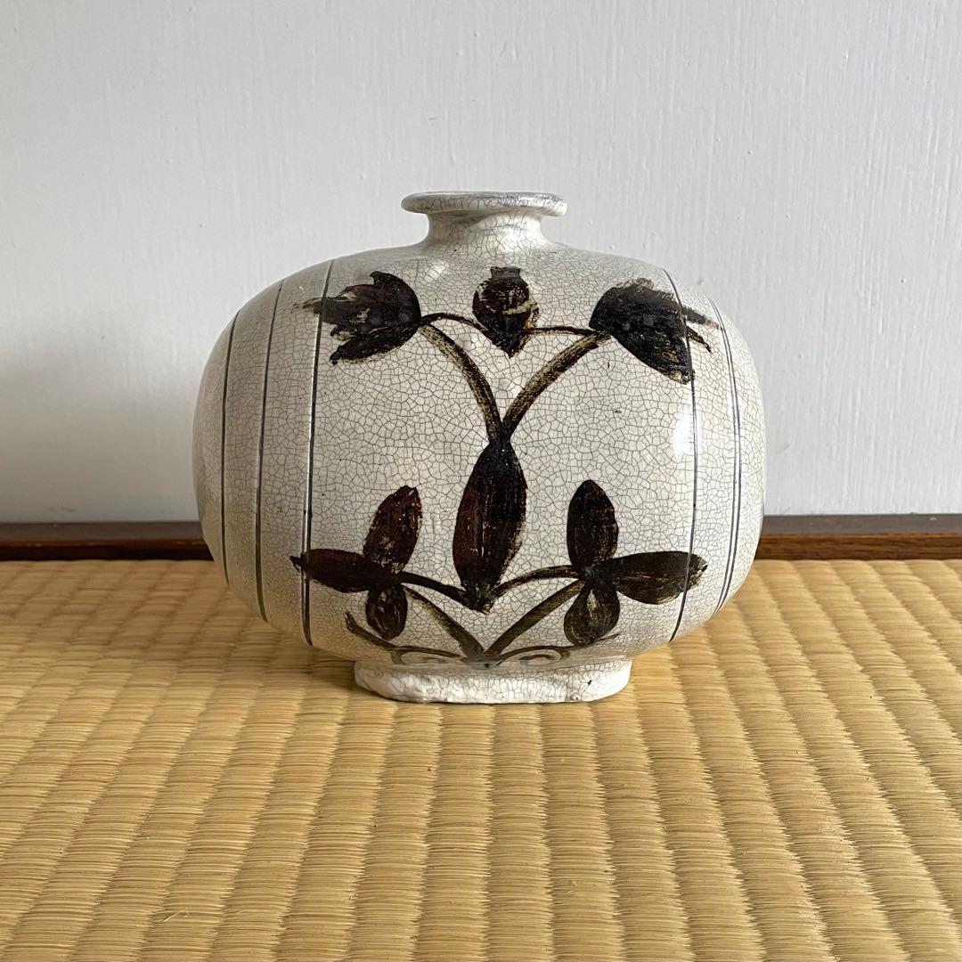 朝鮮古美術 李朝 高麗 扁壺 俵壺 花器