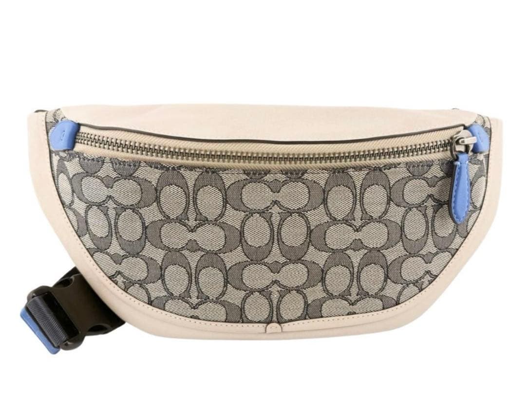 COACH コーチ リーグベルトバッグ ジャガード シグネチャー Amazon | COACH Leagueベルトバッグ シグネチャージャガードチャコール