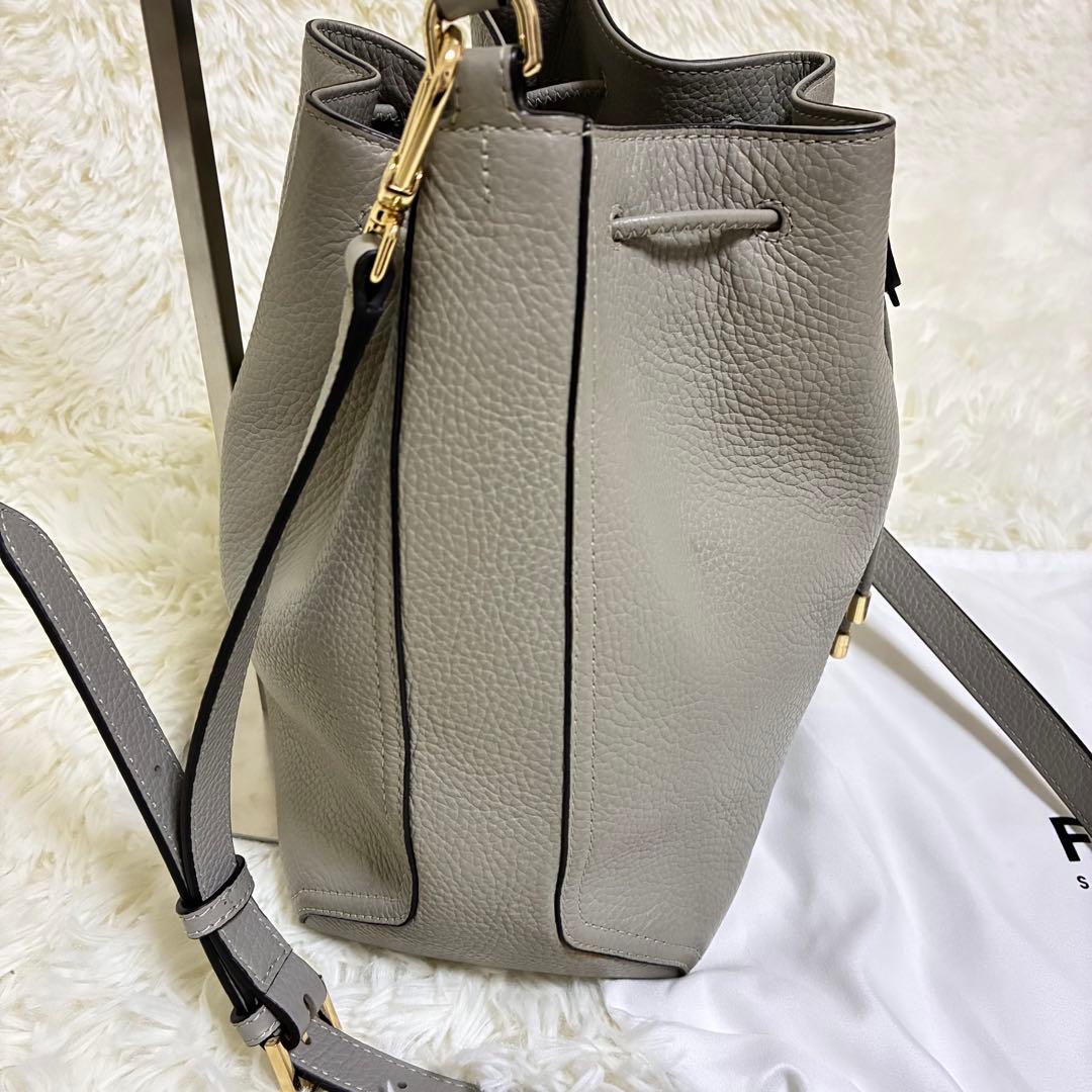 極美品✨フルラ アテナ バケット バッグ ショルダー 2way 保存袋