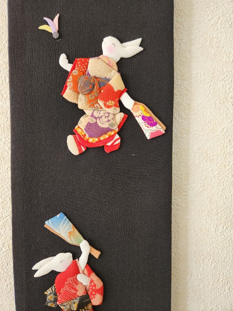 古布 押絵 縮緬細工 ハンドメイド お正月遊び兎 - メルカリ