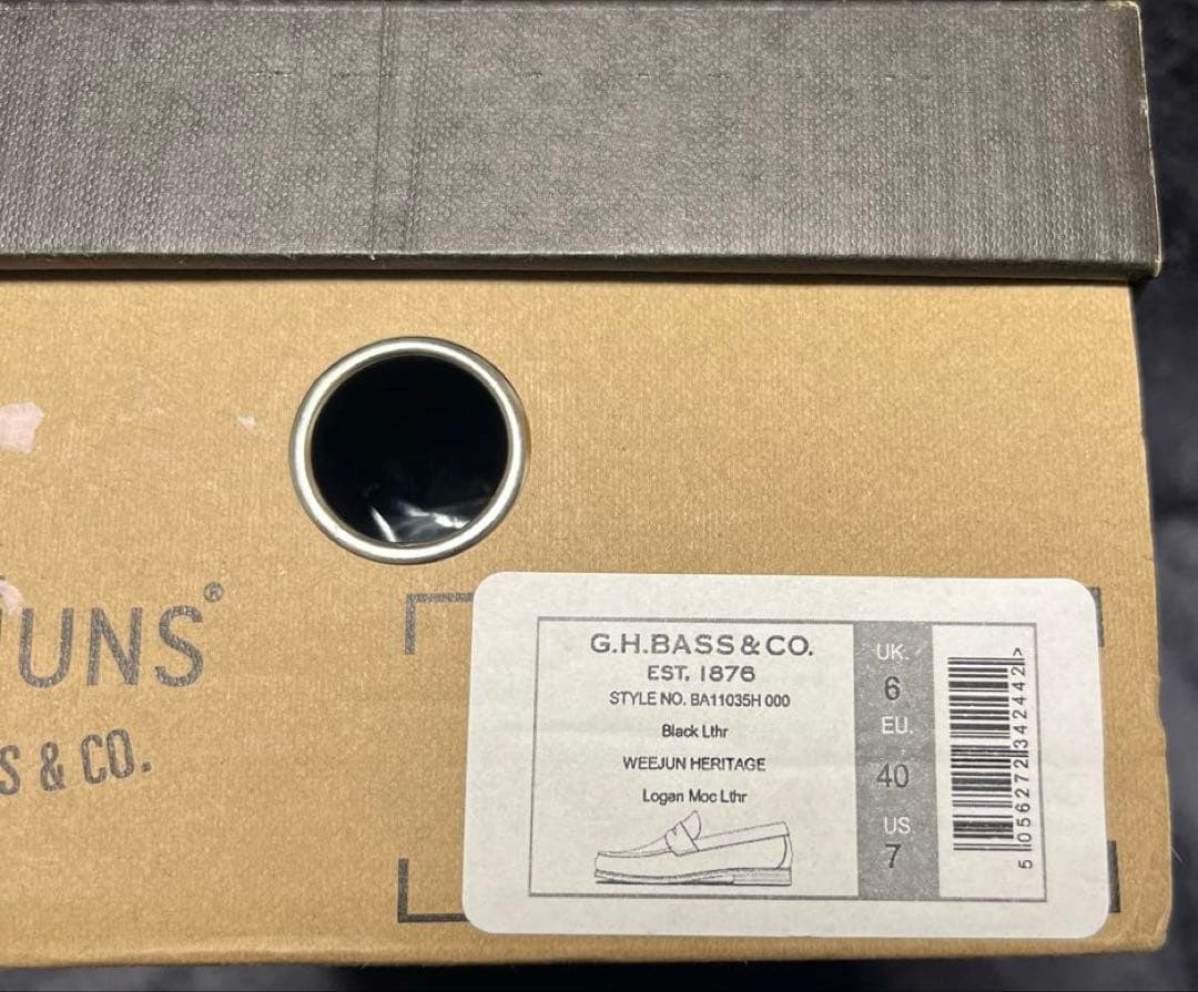 未使用 G.H.bass weejuns LOGAN ローファー 6.40.7