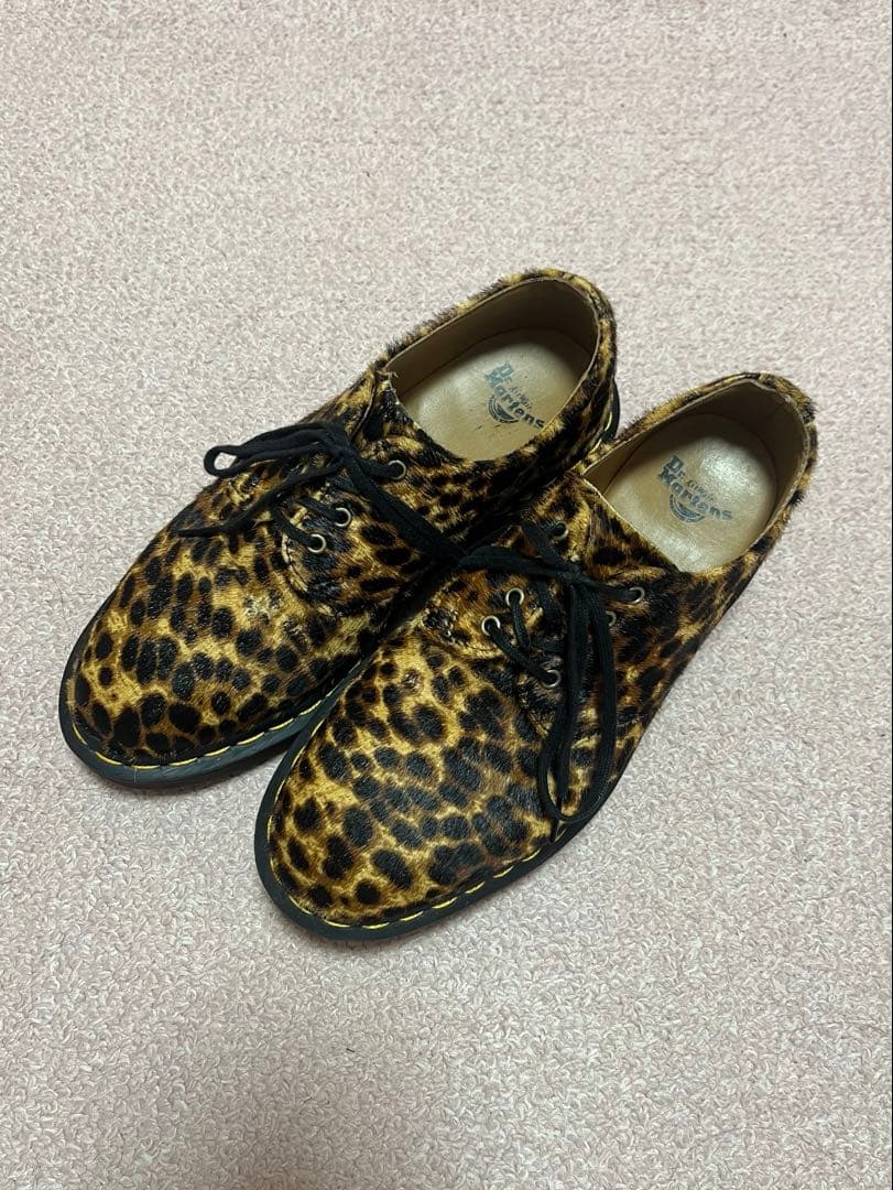 Dr. Martens Smiths レオパード柄 Dr Martens☆SMITHS MICRO LEOPARD☆4ホール☆レオパード (Dr.Martens