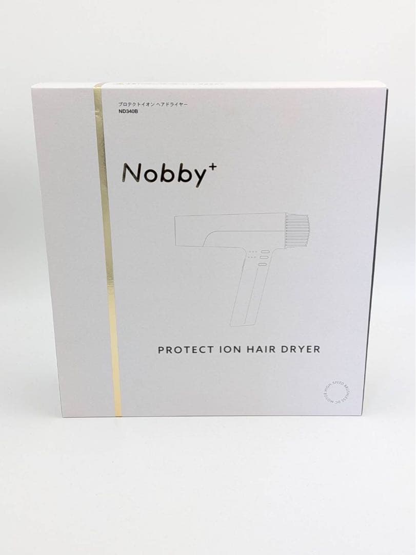 Nobby+ ND340B プロテクトイオン ヘアドライヤー 未使用 Nobby＋ ノビー ND340B プロテクトイオン ヘアードライヤー ホワイト