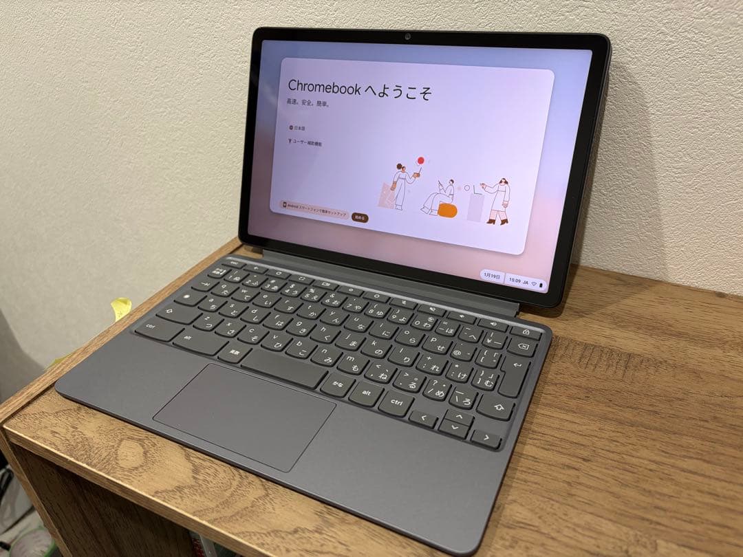 【美品】Lenovo Chromebook Duet Gen 9 ルナグレー ノートパソコン Chromebook Duet Gen9 ルナグレー 83HH000UJP [10.95型