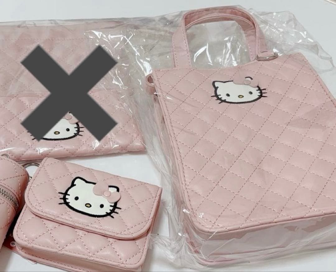 ローリーズファーム キルティングキティ セット ピンク カードケース