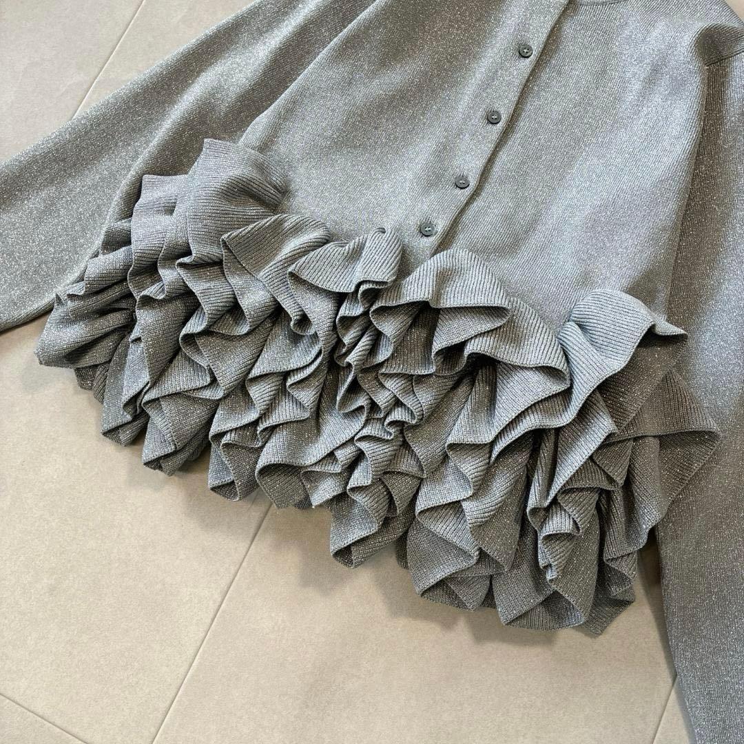 未使用級 trefle+1 トレフルプラスワン♡ラメスワンカーディガン