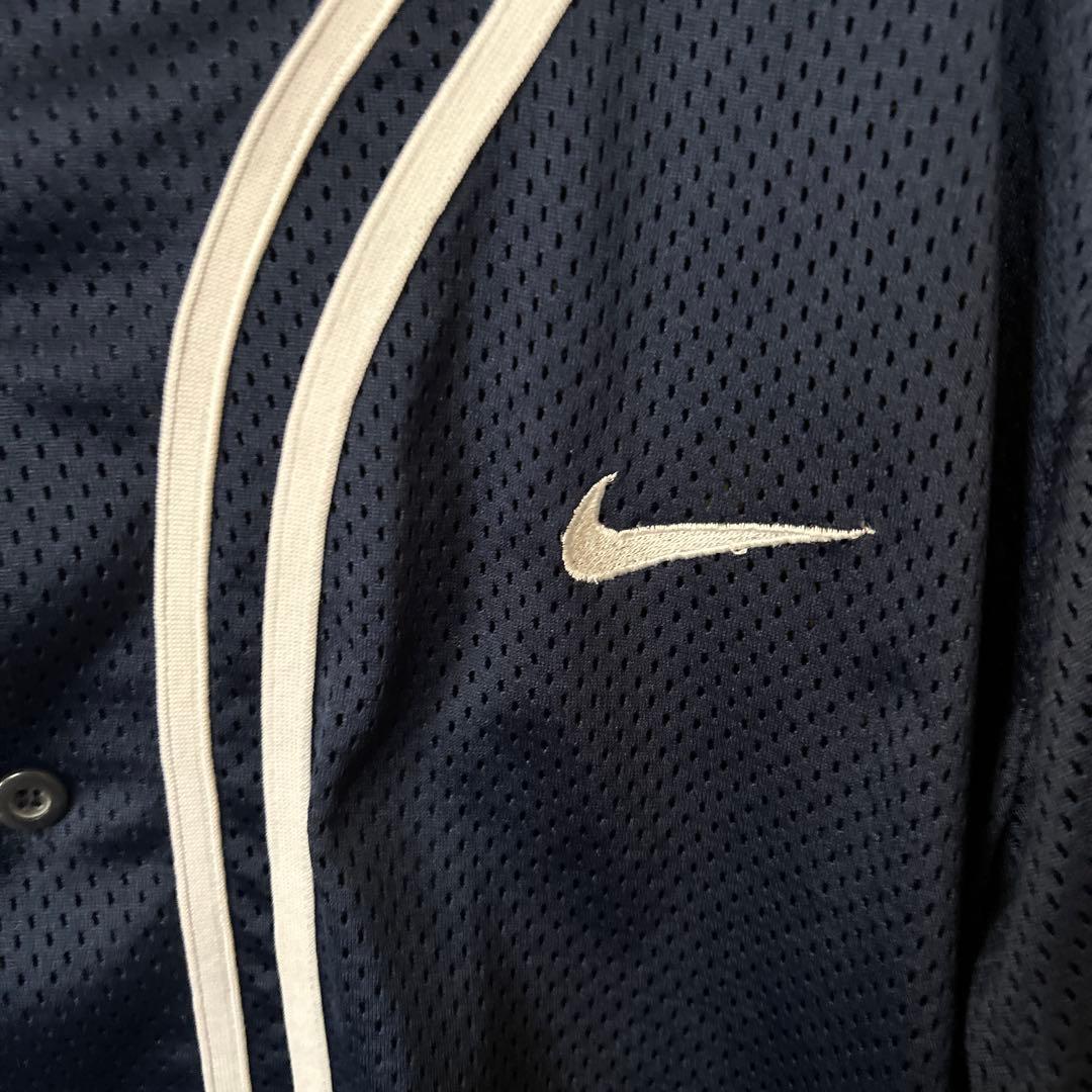 90s NIKE メッシュ ベースボールシャツ XL 白タグ ヴィンテージ - メルカリ