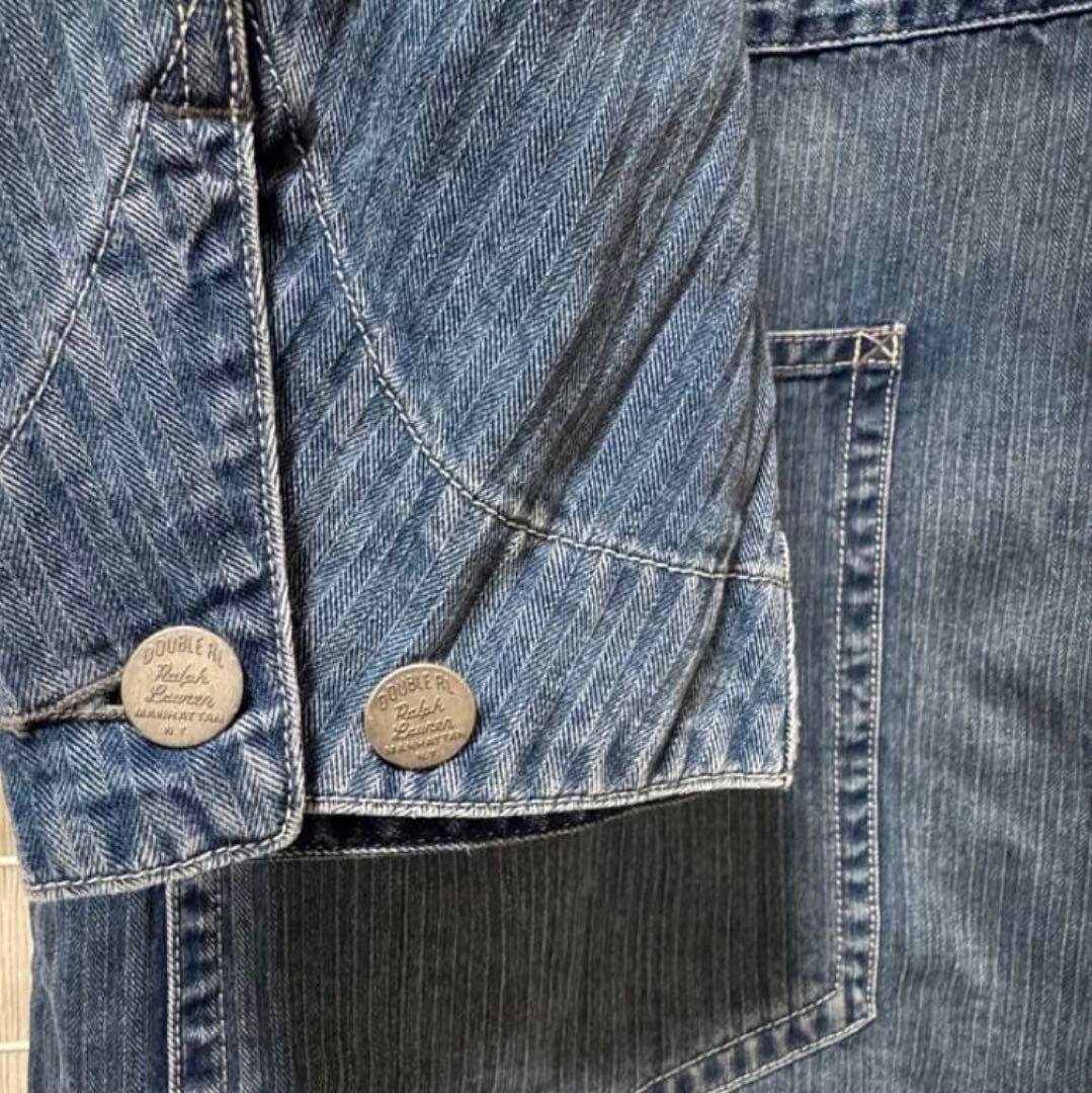 RRL ダブルアールエルインディゴ ヘリンボーンオールインワン つなぎ