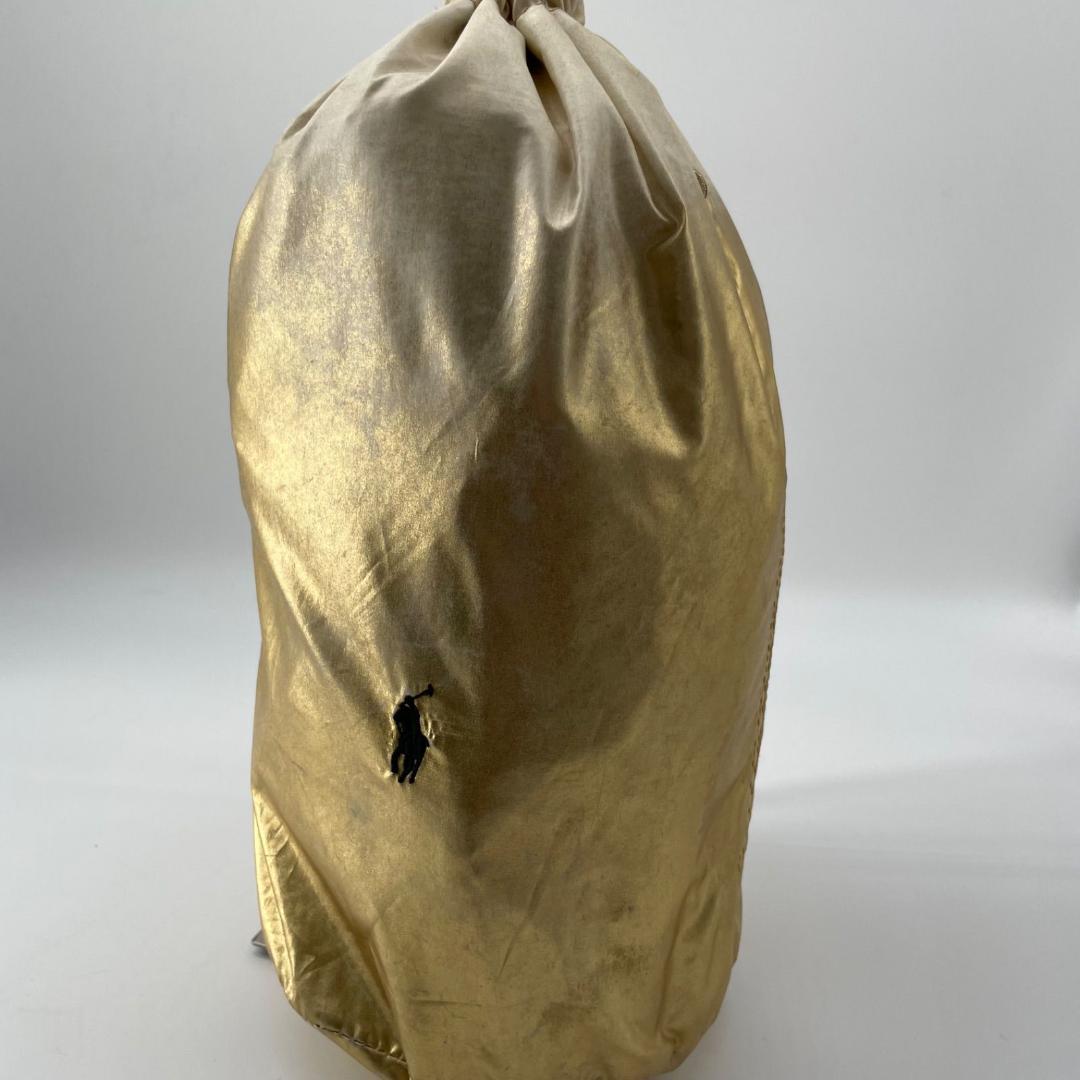 良品✨現行 ポロラルフローレン カゴバッグ ラフィアバッグ 巾着 ゴ