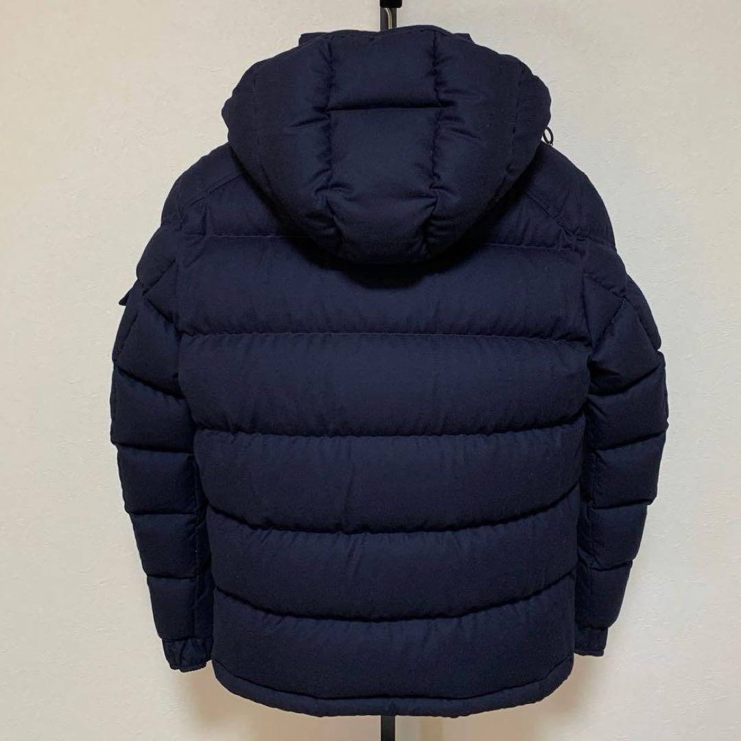 鑑定済】モンクレール モンジュネーブル ネイビー 1 クリーニング5D110