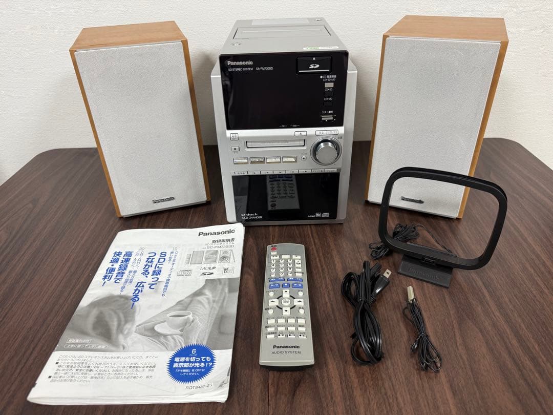 【美品】Panasonic SA-PM730SD 5CD システムコンポ 概要 SDステレオシステム SC-PM730SD | ミニコンポ／スピーカー