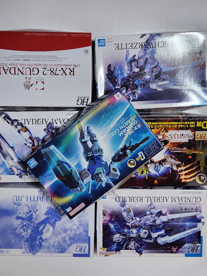 HGガンプラセット RX-78-2 GUNDAM 他 RG 1/144 RX-78-2 ガンダム Ver.2.0」はじめ、HGガンプラやオプション