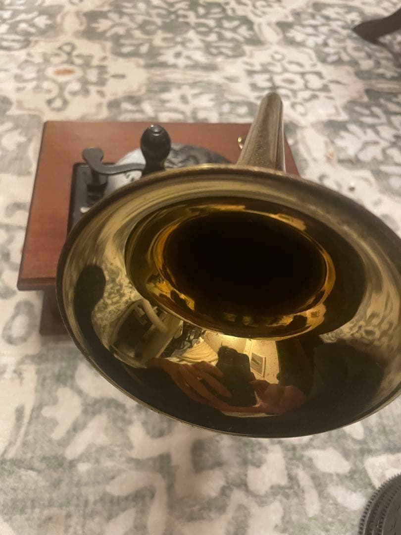 トーレンス ディスクオルゴール 蓄音機型 THORENS (トーレンス) ディスクオルゴール THORENAディスク6枚付 象嵌