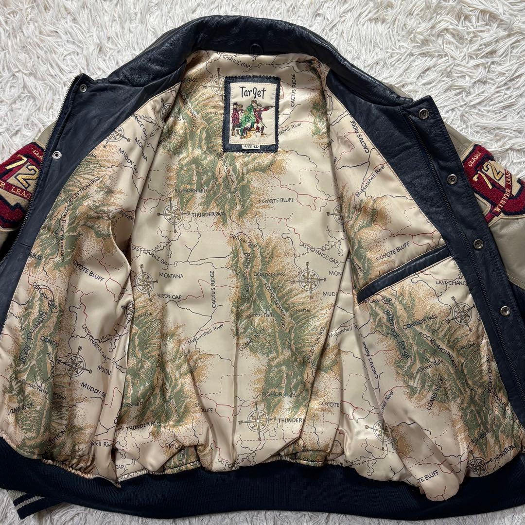 ギンシャリ様 Target ターゲット スタジャン リアルレザー 刺繍 LL