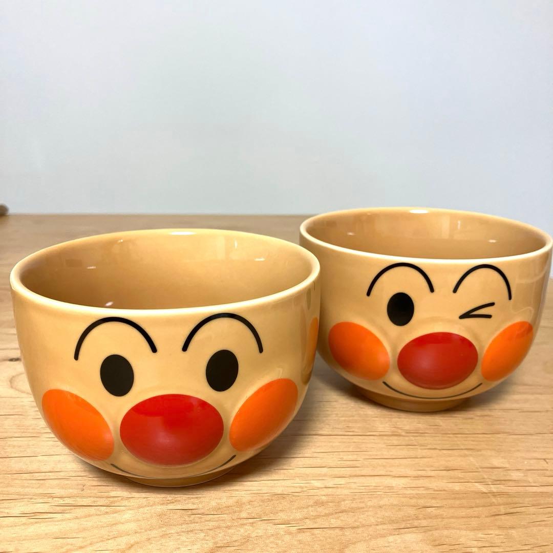 アンパンマン 顔型どんぶり 2個セット 非売品 - メルカリ