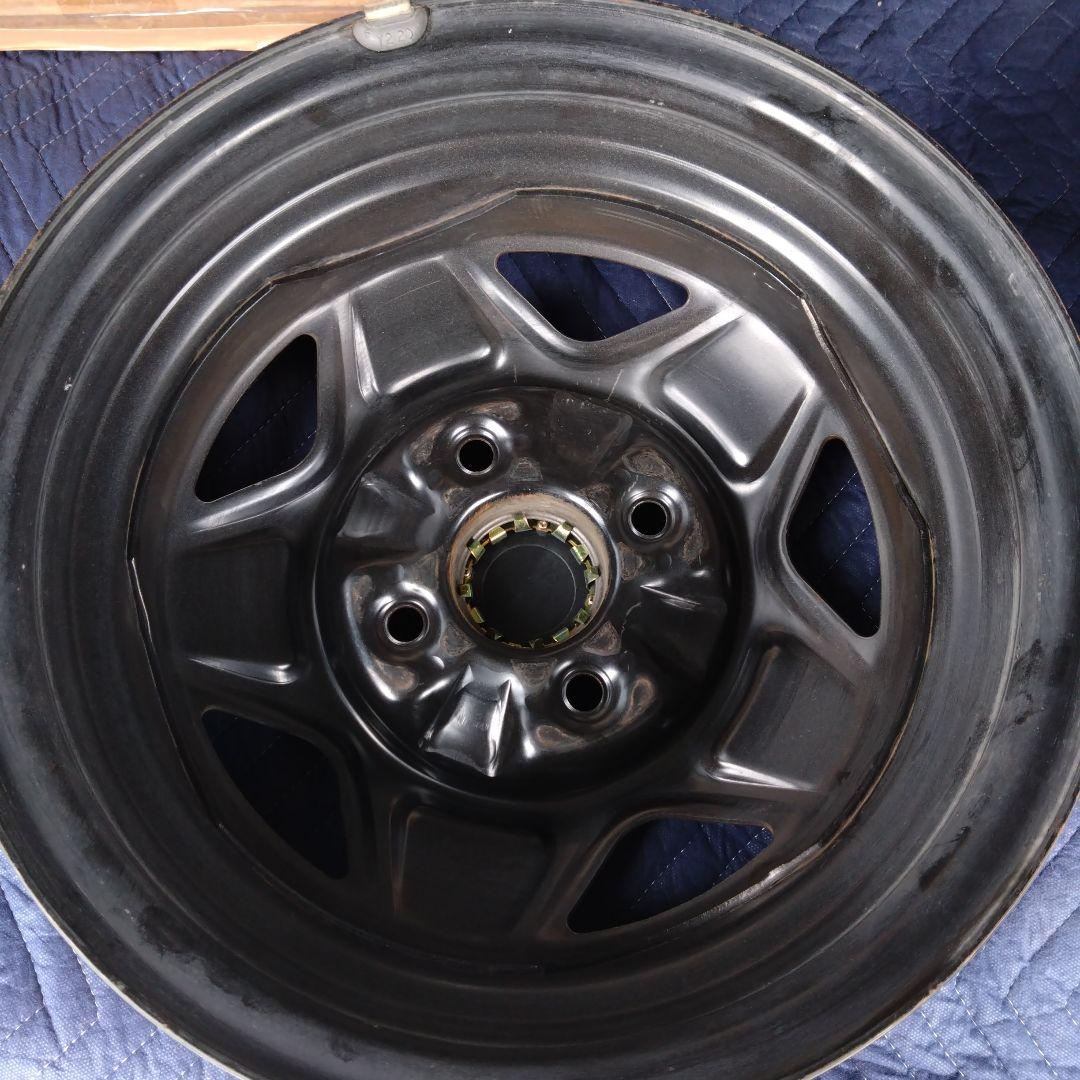 ①三菱ランサーEXターボ純正 14インチ スチールホイール ①、②セット