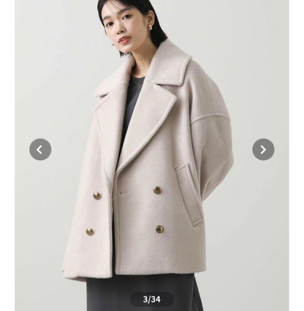 大衿ビーバーPコート Gready Brilliant｜Gready Brilliant/(W)3_ビーバー大衿Pコート