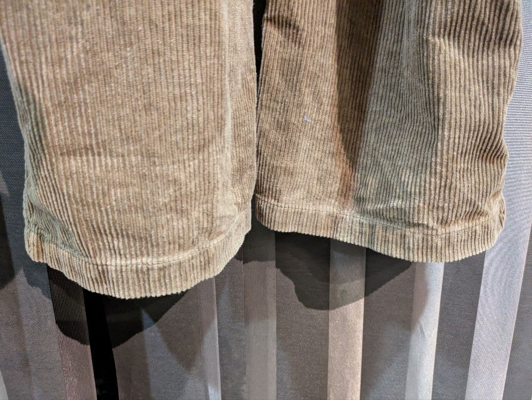 GO HEMP ゴーヘンプ コーデュロイオーバーオール ブラウン サイズ32