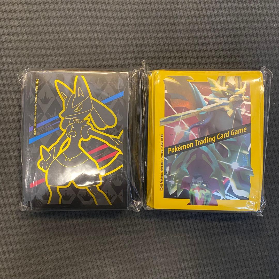 海外限定】 ルカリオ ザジアン ザマゼンタ デッキシールド スリーブ