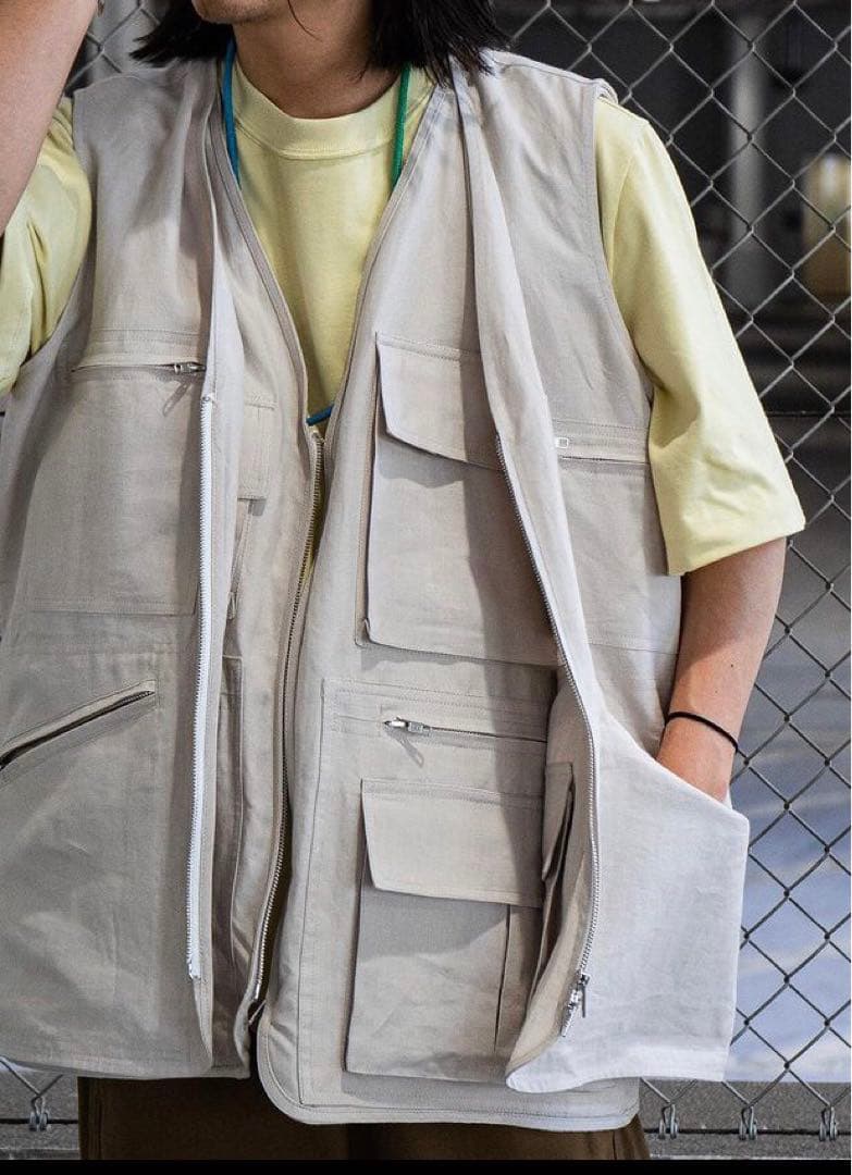 トップス HED MAYNER DOUBLE LAYERED CARGO VEST HED MAYNER（ヘドメイナー） - Blog - by Intention | セレクト