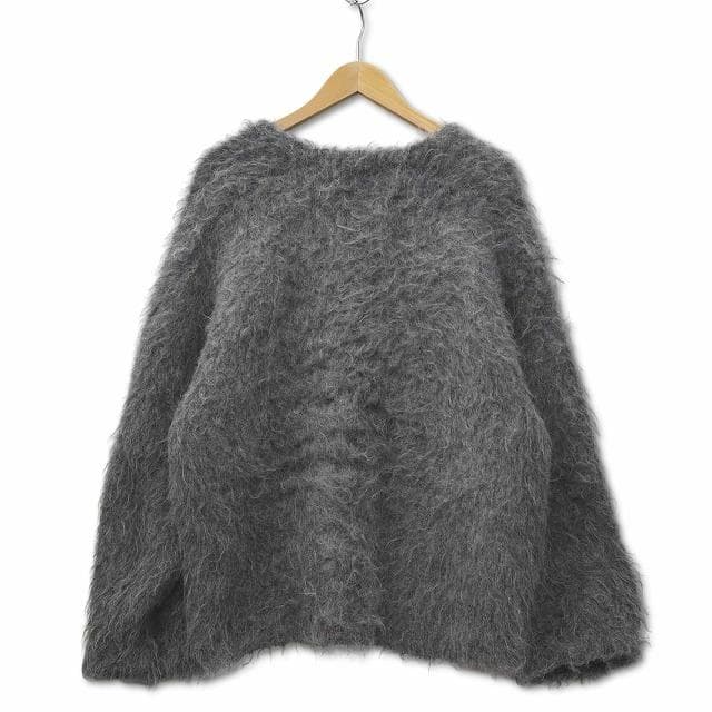 フレイアイディー FWNT245097 ダブルフェイスシャギーカーディガン