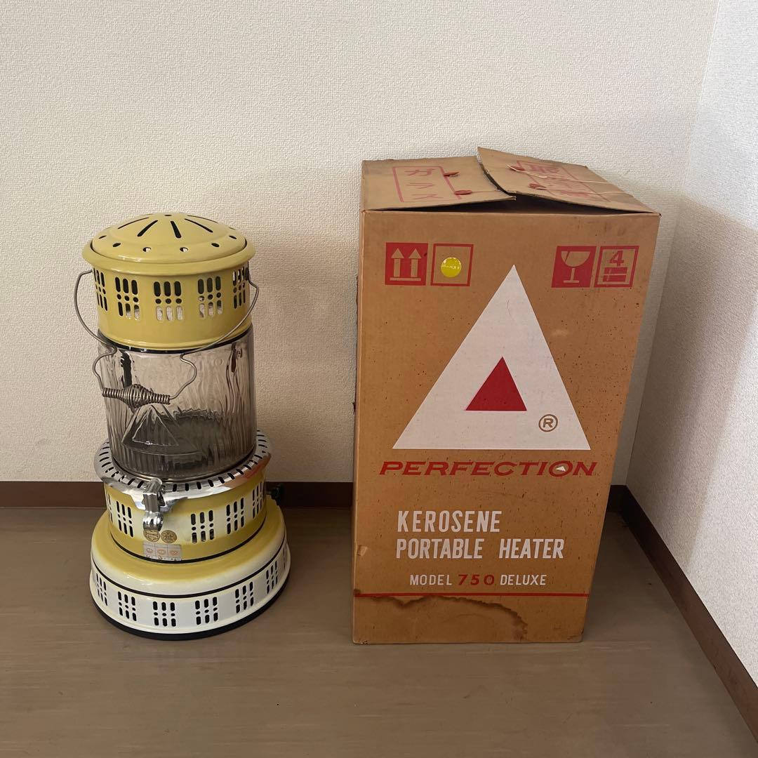 極美品　希少カラー　パーフェクション750デラックス　イエローストーブ パーフェクション PERFECTION 石油ストーブ イエロー 750型 | OGISHIMA