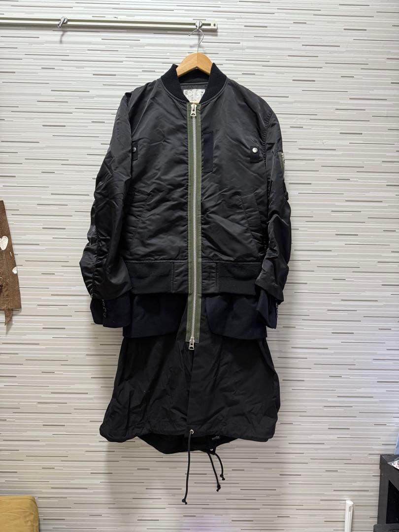 し*ょ様 Sacai サカイ 20AW Nylon Twill Coat ドッキ し*ょ様 Sacai サカイ 20AW Nylon Twill Coat ドッキ