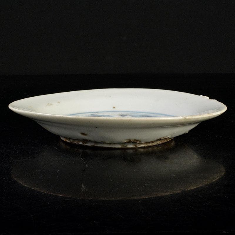 中国 呉須染付 神獣花卉文盤 皿 N 6811 - メルカリ