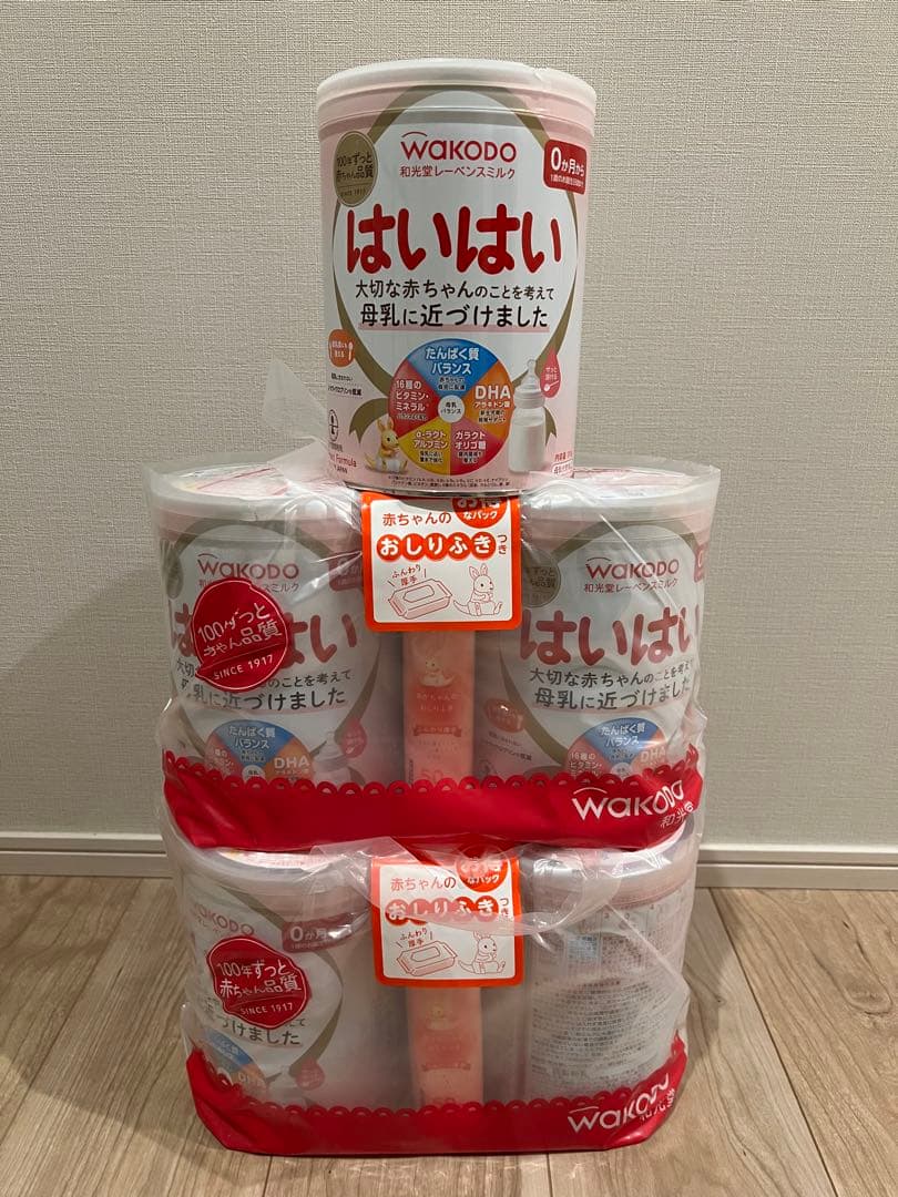 WAKODO はいはい 新品5缶 アサヒグループ食品 和光堂 レーベンスミルク はいはい 810g×2缶