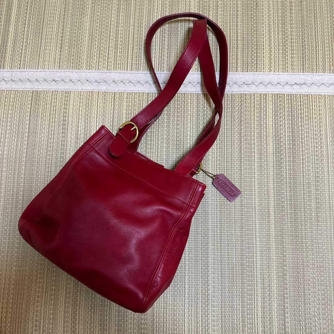 オールドコーチ　赤　ショルダー オールドコーチ フラップショルダーバッグD-9135 赤レッド