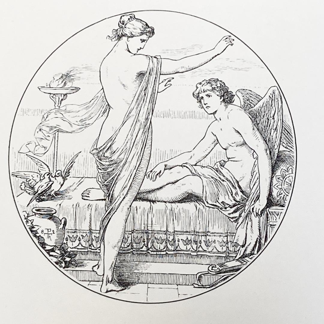 大判⭐️1882年 ポール・トゥマン 美しい挿絵『アモルとプシュケ