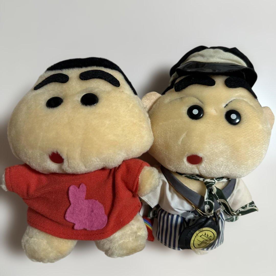 レア クレヨンしんちゃん ぬいぐるみ 2体セット レトロ - メルカリ